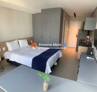 Studio 30m², piscina e academia, Edf. Rooftop, Boa Viagem