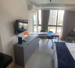 Studio 30m², piscina e academia, Edf. Rooftop, Boa Viagem