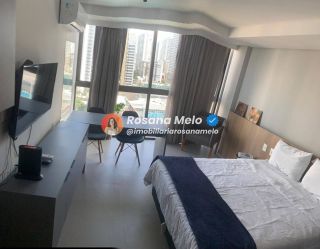 Studio 30m², piscina e academia, Edf. Rooftop, Boa Viagem