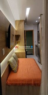 Apartamento 1 quarto, 30m², mobiliado, em frente às piscinas, Mana Beach Ohana, Muro Alto