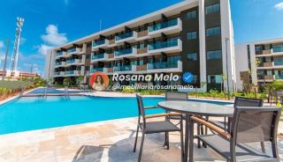 Apartamento 1 quarto, 30m², mobiliado, em frente às piscinas, Mana Beach Ohana, Muro Alto