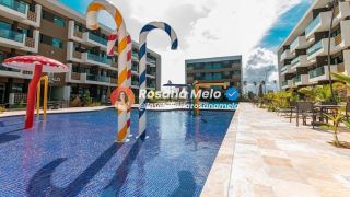 Apartamento 1 quarto, 30m², mobiliado, em frente às piscinas, Mana Beach Ohana, Muro Alto