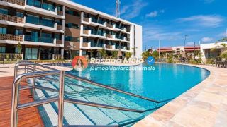 Apartamento 1 quarto, 30m², mobiliado, em frente às piscinas, Mana Beach Ohana, Muro Alto