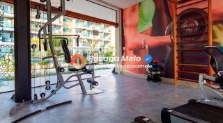 Apartamento 1 quarto, 30m², mobiliado, em frente às piscinas, Mana Beach Ohana, Muro Alto