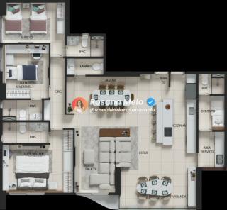 Apartamento 4 quartos (2 suítes), 132m², lazer completo, Edf. Alameda Jardins, Boa Viagem