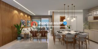 Apartamento 4 quartos (2 suítes), 132m², lazer completo, Edf. Alameda Jardins, Boa Viagem