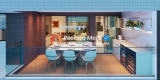 Apartamento 4 quartos (2 suítes), 132m², lazer completo, Edf. Alameda Jardins, Boa Viagem