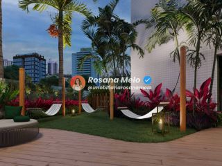 Apartamento 4 quartos (2 suítes), 132m², lazer completo, Edf. Alameda Jardins, Boa Viagem