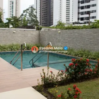 Apartamento 3 quartos (1 suíte), 97,75m², lazer completo, Edf. Quinta Maria Diva Galvão, Boa Viagem