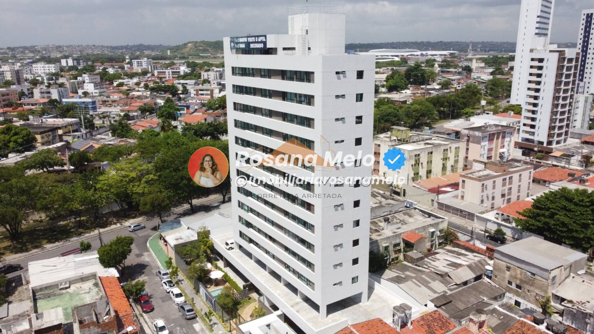 Apartamento 1 quarto, 28m², lounge panorâmico na cobertura, Edf. Porto Horizonte