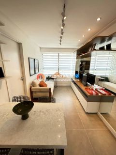 Apartamento 1 quarto, 28m², lounge panorâmico na cobertura, Edf. Porto Horizonte