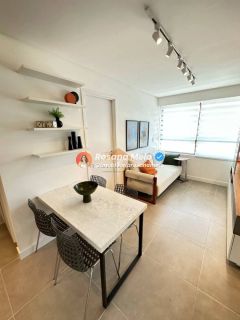 Apartamento 1 quarto, 28m², lounge panorâmico na cobertura, Edf. Porto Horizonte