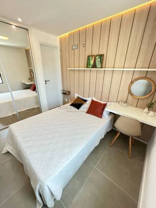 Apartamento 2 quarto, 51m², lounge panorâmico na cobertura, Edf. Porto Horizonte