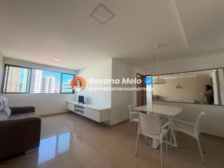 Edf Luar de Boa Viagem,82m,3 quartos,semi mobiliado,reformado,lazer completo.