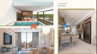 Apartamento duplex, 3 quartos, 157m², piscina privativa, 2 vagas, Amura Carneiros, Tamandaré
