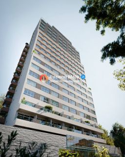 Studio com varanda, 28,48m², piscina com borda infinita, Sollaro Studio Design, Boa Viagem