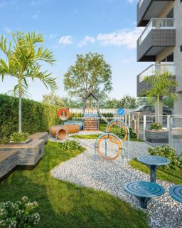 Studio com varanda, 28,48m², piscina com borda infinita, Sollaro Studio Design, Boa Viagem