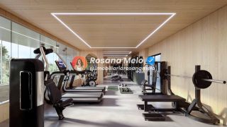 Studio com varanda, 28,48m², piscina com borda infinita, Sollaro Studio Design, Boa Viagem