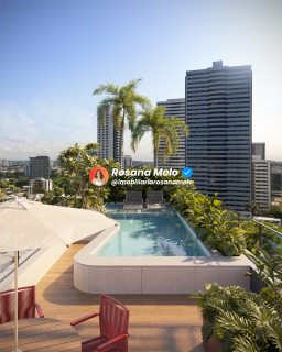Cobertura duplex 3 suítes, 136,24m², rooftop com piscina, Aurum Hall, Casa Forte