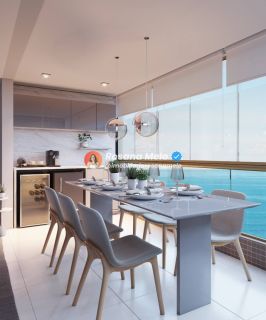 Apartamento 3 quartos (1 suíte master), 96,35m², varanda gourmet, Edf. Ocean View, Candeias