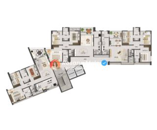 Apartamento 3 suítes, 88,73m², varanda, Edf. Parador de Gaudí, Graças