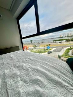 Apartamento 1 quarto, 35m², mobiliado, Edf. Parque do Cais, São José