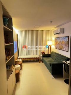 Apartamento 1 quarto, 35m², mobiliado, Edf. Parque do Cais, São José