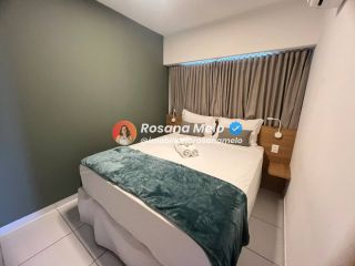 Apartamento 2 suítes, 58m², varanda com vista mar, Edf. Costa das Palmeiras, Boa Viagem