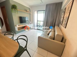 Apartamento 2 suítes, 58m², varanda com vista mar, Edf. Costa das Palmeiras, Boa Viagem