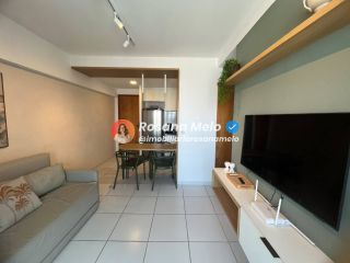 Apartamento 2 suítes, 58m², varanda com vista mar, Edf. Costa das Palmeiras, Boa Viagem