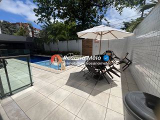 Apartamento 2 suítes, 58m², varanda com vista mar, Edf. Costa das Palmeiras, Boa Viagem