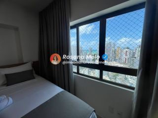 Apartamento 2 suítes, 58m², varanda com vista mar, Edf. Costa das Palmeiras, Boa Viagem
