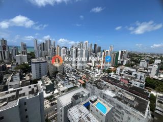 Apartamento 2 suítes, 58m², varanda com vista mar, Edf. Costa das Palmeiras, Boa Viagem