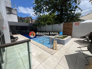 Apartamento 2 suítes, 58m², varanda com vista mar, Edf. Costa das Palmeiras, Boa Viagem