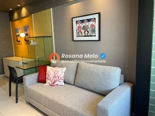 Apartamento 1 quarto, 37m², mobiliado e decorado, Edf. Costa Branca, Boa Viagem