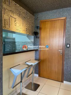 Apartamento 1 quarto, 37m², mobiliado e decorado, Edf. Costa Branca, Boa Viagem