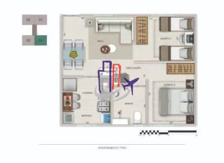 Apartamento Para Vender com 02 quartos no bairro Nacional em Contagem