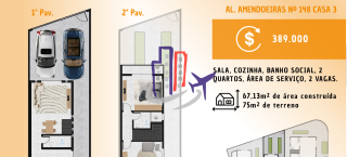 Casa Para Vender com 02 quartos no bairro Masterville em Sarzedo