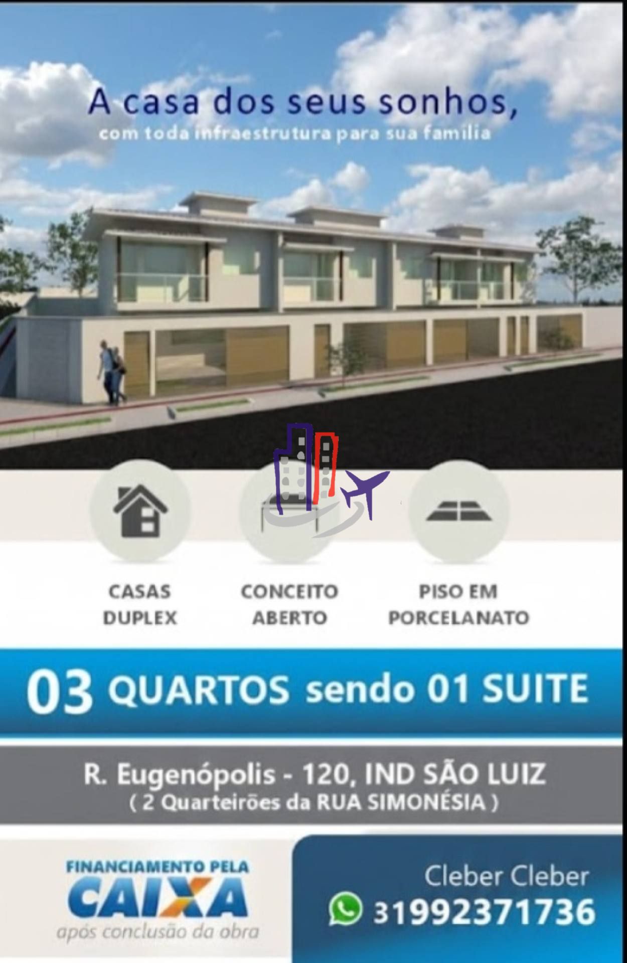 Casa Para Vender com 03 quartos 01 suíte no bairro Industrial São Luiz em Contagem