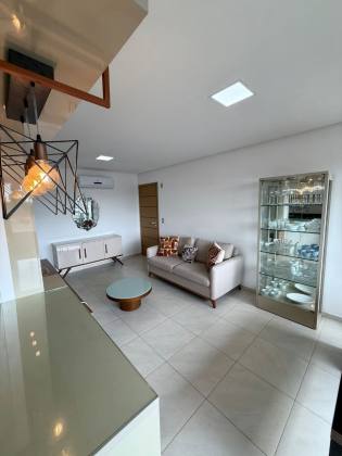 (P) LOCAÇÃO - STUDIO DESING, 45m² MOBILIADO COM VARANDA INTEGRADA.