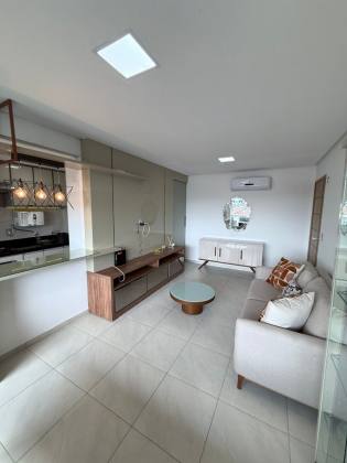 (P) LOCAÇÃO - STUDIO DESING, 45m² MOBILIADO COM VARANDA INTEGRADA.
