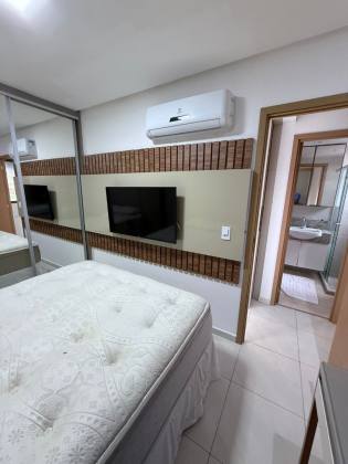 (P) LOCAÇÃO - STUDIO DESING, 45m² MOBILIADO COM VARANDA INTEGRADA.