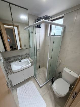 (P) LOCAÇÃO - STUDIO DESING, 45m² MOBILIADO COM VARANDA INTEGRADA.
