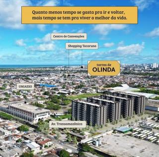 Torres de Olinda 2 quartos com 1 suíte, condomínio ao lado da uni AESO