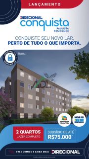 LANÇAMENTO COM 2 QUARTOS NA PE 22 EM FRENTE  A IGREJA EVANGELICA DO AMOR EM PAULISTA