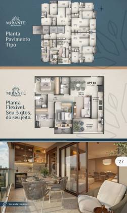 Apartamento. 3 quartos com suíte, no centro de paulista