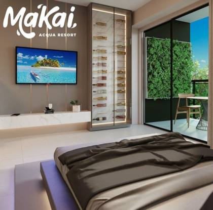 Flat a venda no Makai Acqua Resort em Muro Alto Porto de Galinhas