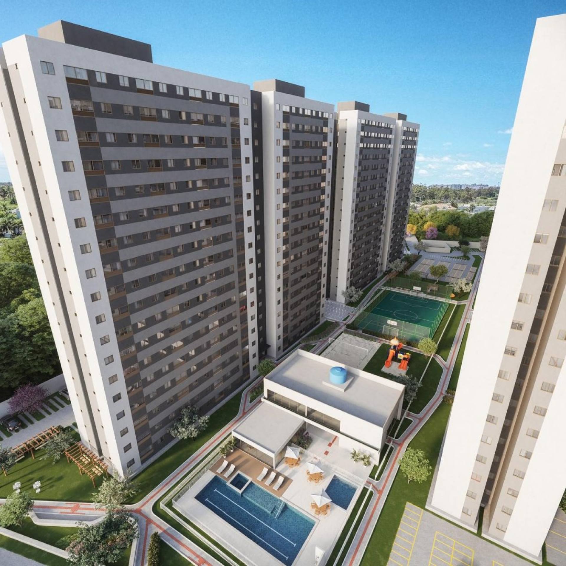 Novo condomínio Parque dos Coqueiros com 2 quartos e Piscina em conceição Paulista