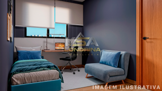 LE CHALET - Apartamento de 2 dormitórios oferece uma suíte