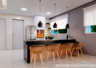 LE CHALET - Apartamento de 2 dormitórios oferece uma suíte